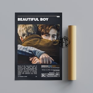 Beautiful Boy Retro Vintage Poster | Minimalist Movie Poster | Retro Vintage Art Print | Wall Art | Home Decor