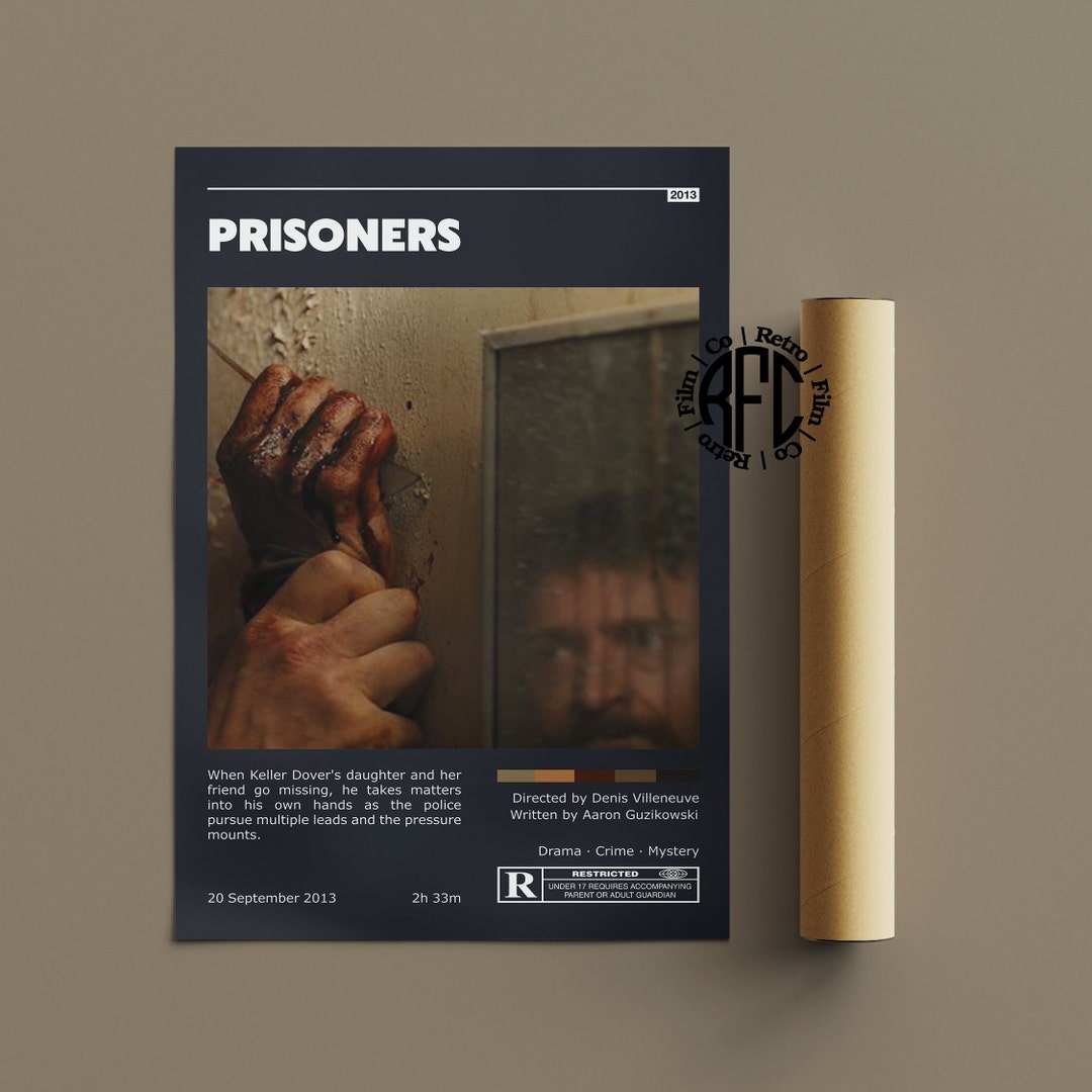 LISHDUNS Prisoners filmposter, slaapkamer woonkamer muurdecoratie