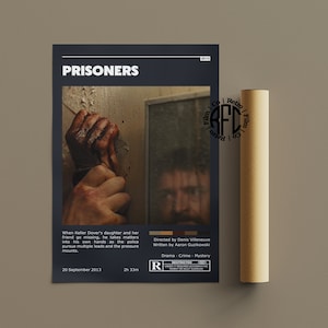 Prisoners Retro Vintage Poster | Minimalist Movie Poster | Retro Vintage Art Print | Wall Art | Home Decor