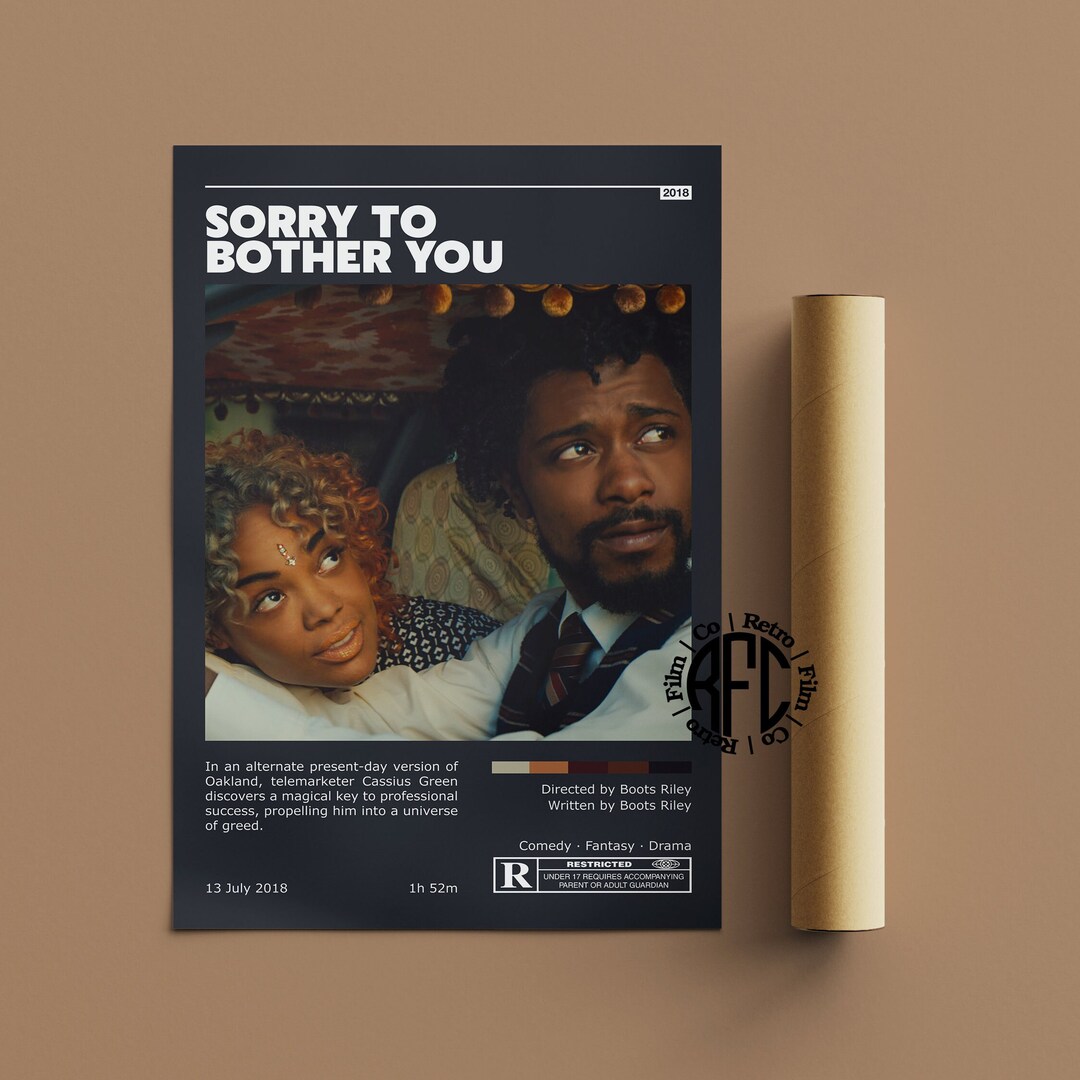 Buy Sorry to Bother You Retro Vintage Poster Minimalist Movie Poster  Retro Vintage Art Print Wall Art Home Decor Online in India