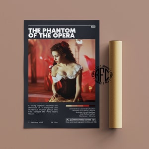 The Phantom Of The Opera Retro Vintage Poster | Minimalist Movie Poster | Retro Vintage Art Print | Wall Art | Home Decor