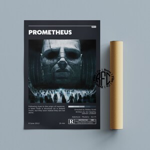 Prometheus Retro Vintage Poster | Minimalist Movie Poster | Retro Vintage Art Print | Wall Art | Home Decor