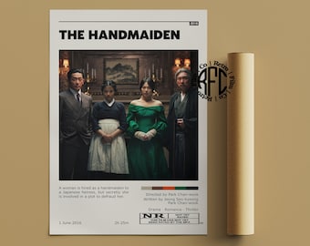 The Handmaiden Retro Vintage Poster | Minimalist Movie Poster | Retro Vintage Art Print | Wall Art | Home Decor