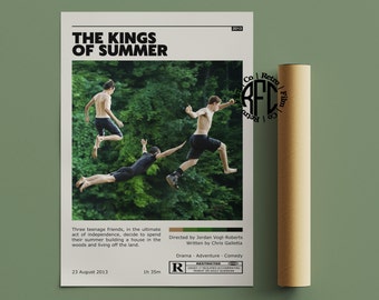 The Kings Of Summer Retro Vintage Poster / Minimalist Movie Poster / Retro Vintage Art Print / Wall Art / Home Decor