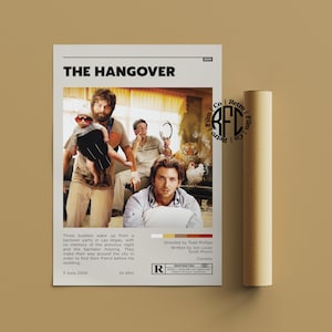The Hangover Retro Vintage Poster | Minimalist Movie Poster | Retro Vintage Art Print | Wall Art | Home Decor