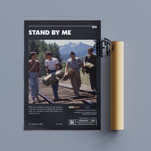 Stand By Me Retro Vintage Poster | Minimalist Movie Poster | Retro Vintage Art Print | Wall Art | Home Decor