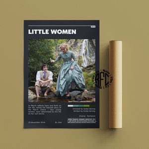 Little Women Retro Vintage Poster | Minimalist Movie Poster | Retro Vintage Art Print | Wall Art | Home Decor