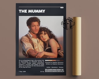 The Mummy Retro Vintage Poster | Minimalist Movie Poster | Retro Vintage Art Print | Wall Art | Home Decor