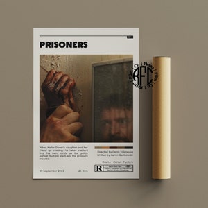 Prisoners Retro Vintage Poster | Minimalist Movie Poster | Retro Vintage Art Print | Wall Art | Home Decor