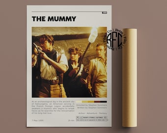 The Mummy Retro Vintage Poster | Minimalist Movie Poster | Retro Vintage Art Print | Wall Art | Home Decor