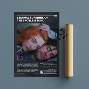 Eternal Sunshine Of The Spotless Mind Retro Vintage Poster | Minimalist Movie Poster | Retro Vintage Art Print | Wall Art | Home Decor