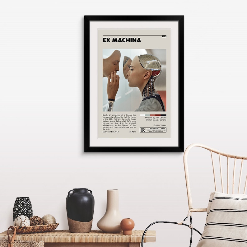 Ex Display Poster Ex Machina Retro Vintage Poster Minimalist Movie Poster - Etsy