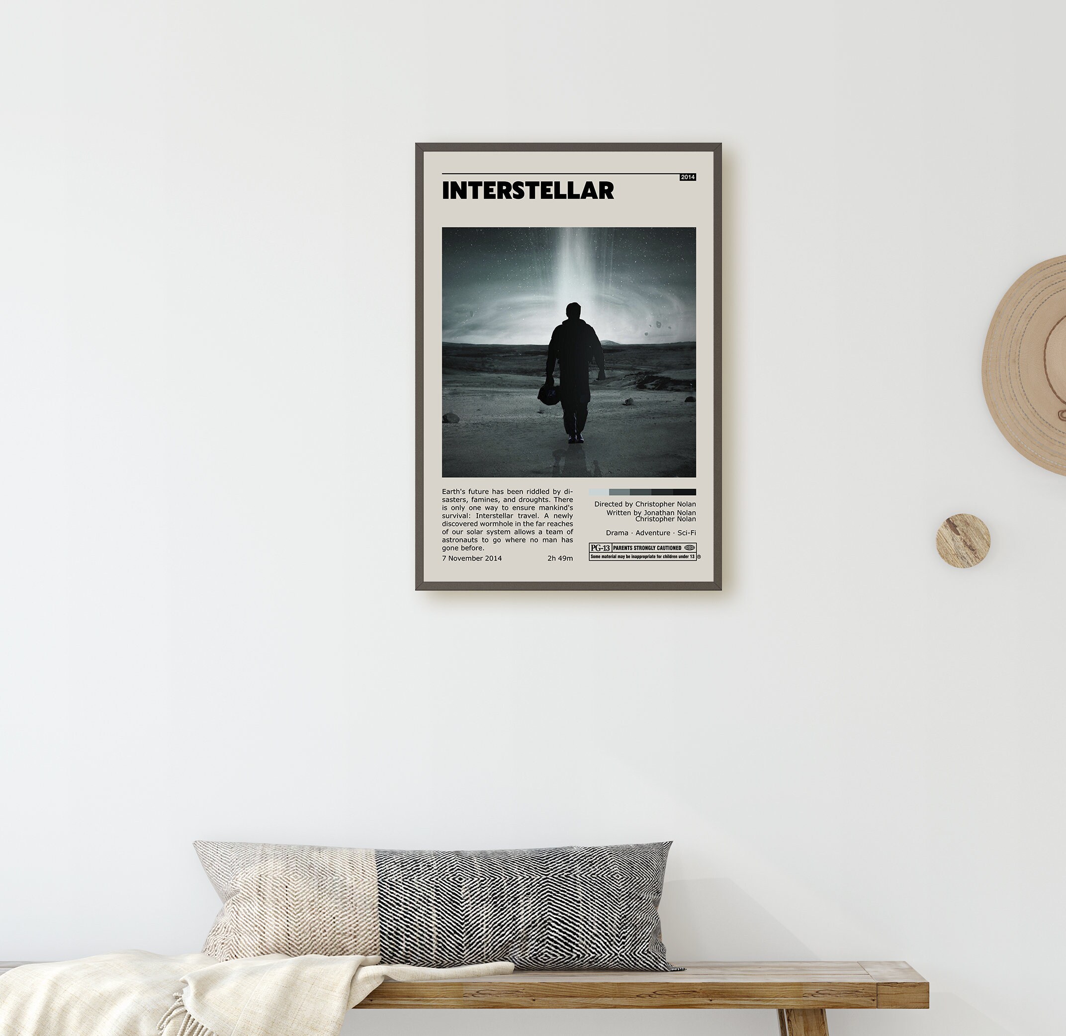 Discover Interstellar Retro Vintage Poster | Minimalist Movie Poster | Retro Vintage Art Print | Wall Art | Home Decor