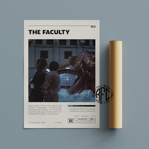 The Faculty Retro Vintage Poster | Minimalist Movie Poster | Retro Vintage Art Print | Wall Art | Home Decor