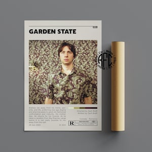 Garden State Retro Vintage Poster / Minimalist Movie Poster / Retro Vintage Art Print / Wall Art / Home Decor