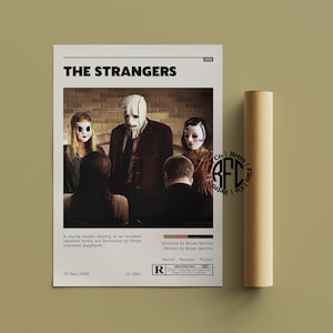 The Strangers Retro Vintage Poster | Minimalistisches Film poster | Retro Vintage Kunstdruck | Wandbild | Home Dekor