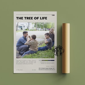 The Tree Of Life Retro Vintage Poster | Minimalist Movie Poster | Retro Vintage Art Print | Wall Art | Home Decor