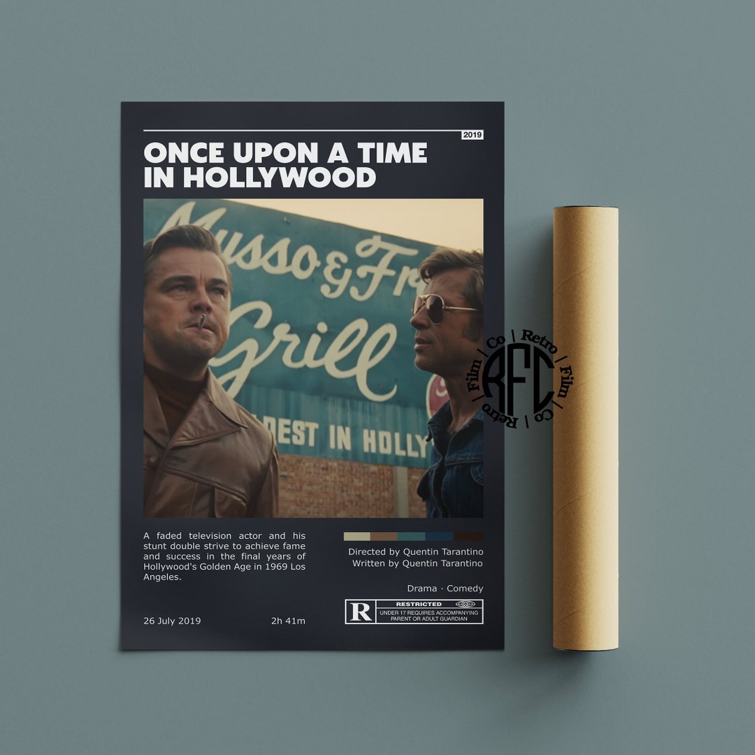 Photo inspiration: Picture Idea: Once Upon A Time In Hollywood Retro Vintage Poster