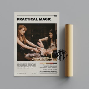 Practical Magic Retro Vintage Poster | Minimalist Movie Poster | Retro Vintage Art Print | Wall Art | Home Decor