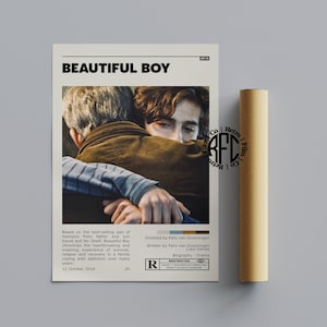 Beautiful Boy Retro Vintage Poster | Minimalist Movie Poster | Retro Vintage Art Print | Wall Art | Home Decor