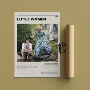 Little Women Retro Vintage Poster | Minimalist Movie Poster | Retro Vintage Art Print | Wall Art | Home Decor