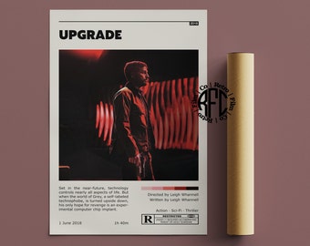 Upgrade Retro Vintage Poster | Minimalist Movie Poster | Retro Vintage Art Print | Wall Art | Home Decor