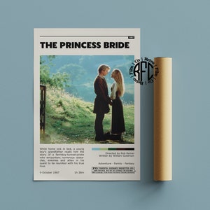 The Princess Bride Retro Vintage Poster | Minimalist Movie Poster | Retro Vintage Art Print | Wall Art | Home Decor