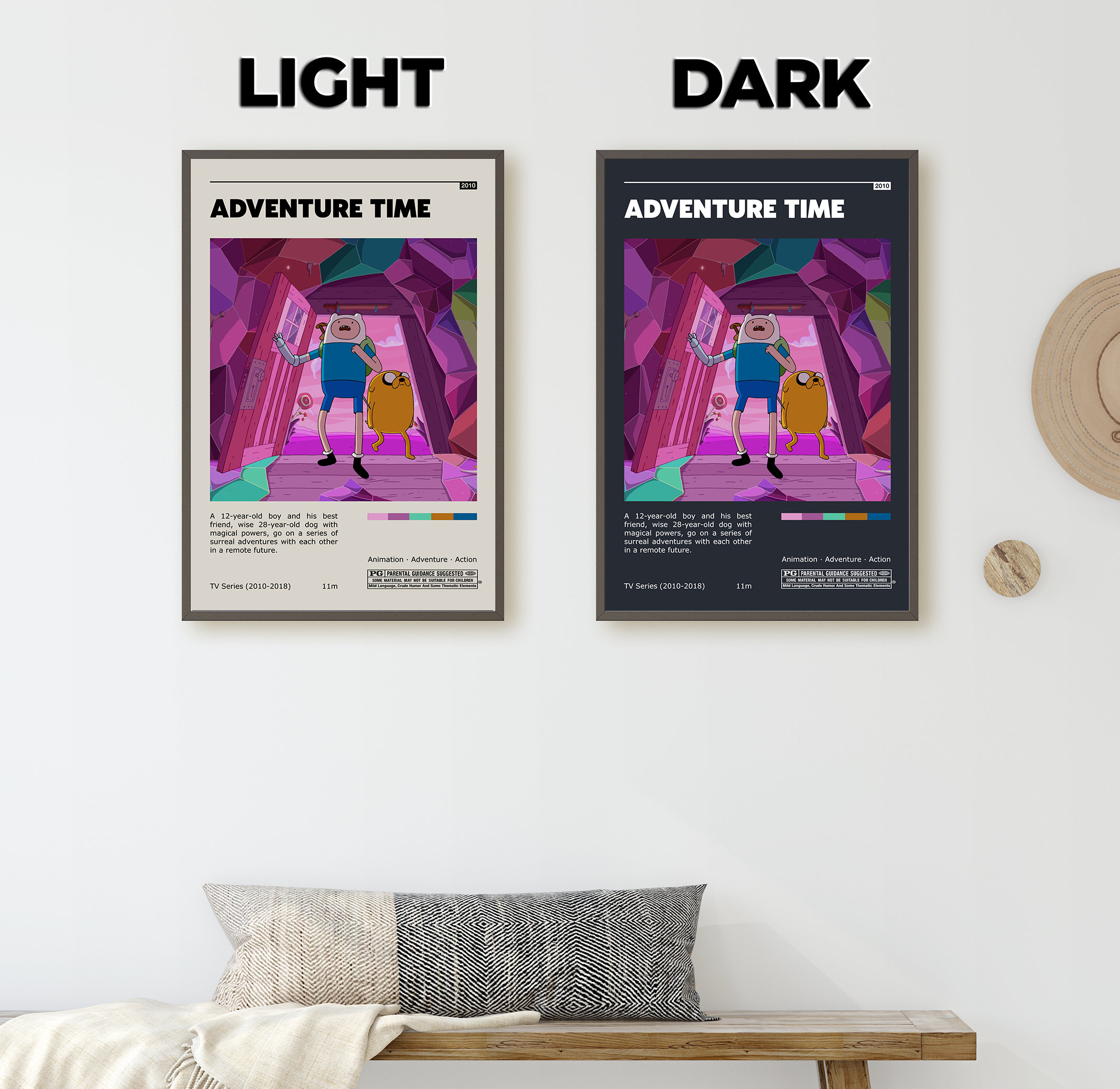 Discover Adventure Time Retro Vintage Poster | Minimalist Movie Poster |, 