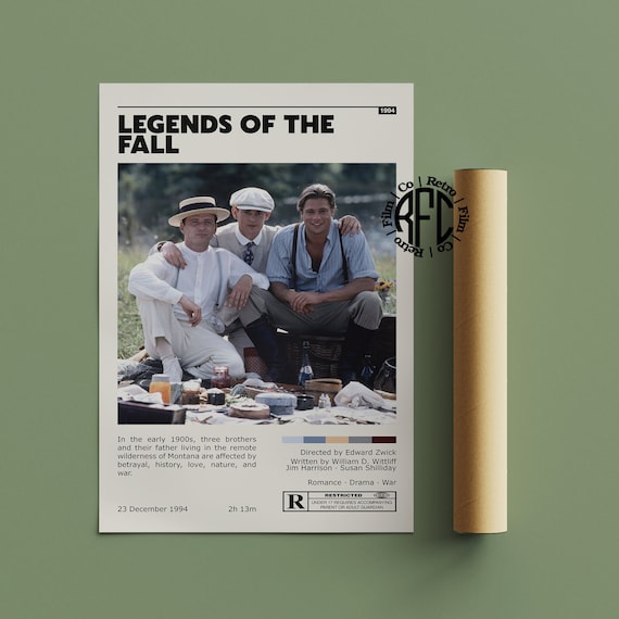 Legends Of The Fall Retro Vintage Poster | Minimalist Movie Poster | Retro Vintage Art Print | Wall Art | Home Decor
