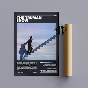 The Truman Show Retro Vintage Poster | Minimalist Movie Poster | Retro Vintage Art Print | Wall Art | Home Decor