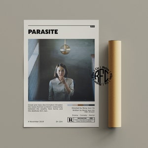 Parasite Retro Vintage Poster | Minimalist Movie Poster | Retro Vintage Art Print | Wall Art | Home Decor