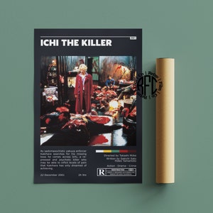 Ichi The Killer Retro Vintage Poster | Minimalist Movie Poster | Retro Vintage Art Print | Wall Art | Home Decor