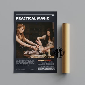 Practical Magic Retro Vintage Poster | Minimalist Movie Poster | Retro Vintage Art Print | Wall Art | Home Decor
