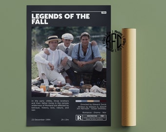 Legends Of The Fall Retro Vintage Poster | Minimalistische Film Poster | Retro Vintage Art Print | Kunst aan de muur | Woondecoratie