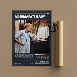 Rosemary&#39;s Marie Retro Vintage Poster | Minimalist Movie Poster | Retro Vintage Art Print | Wall Art | Home Decor