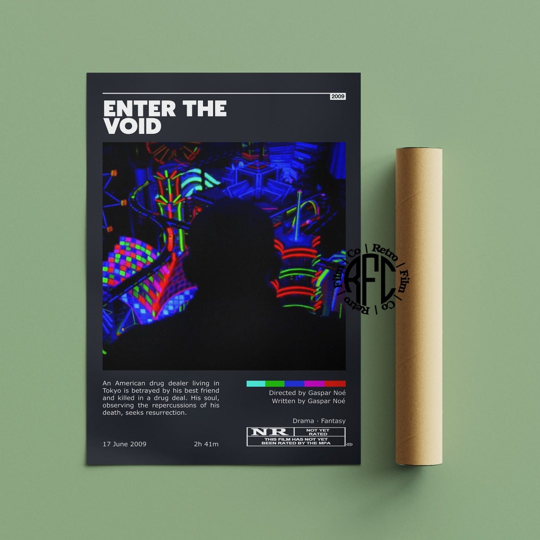 Enter the Void Retro Vintage Poster | Minimalist Movie Poster | Retro ...