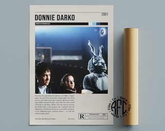 Donnie Darko Retro Vintage Poster | Minimalist Movie Poster | Retro Vintage Art Print | Wall Art | Home Decor