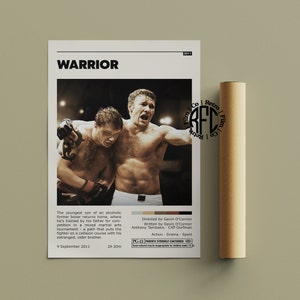 Warrior Retro Vintage Poster | Minimalist Movie Poster | Retro Vintage Art Print | Wall Art | Home Decor
