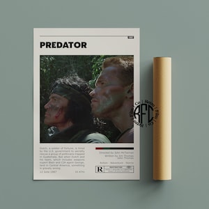 Predator Retro Vintage Poster | Minimalist Movie Poster | Retro Vintage Art Print | Wall Art | Home Decor