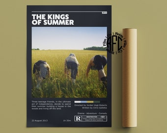 The Kings Of Summer Retro Vintage Poster / Minimalist Movie Poster / Retro Vintage Art Print / Wall Art / Home Decor