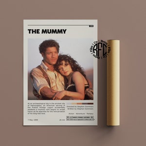 The Mummy Retro Vintage Poster | Minimalist Movie Poster | Retro Vintage Art Print | Wall Art | Home Decor