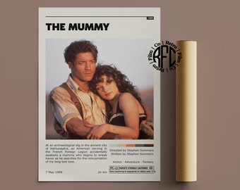 The Mummy Retro Vintage Poster | Minimalist Movie Poster | Retro Vintage Art Print | Wall Art | Home Decor