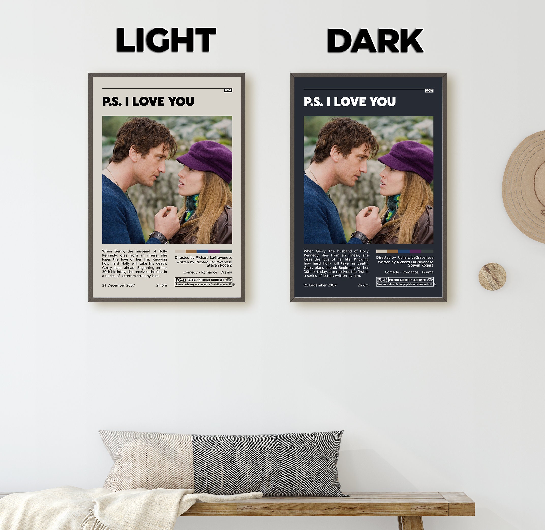 PS I Love You Retro Vintage Poster | Minimalist Movie Poster