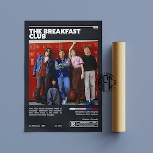 The Breakfast Club Retro Vintage Poster | Minimalist Movie Poster | Retro Vintage Art Print | Wall Art | Home Decor