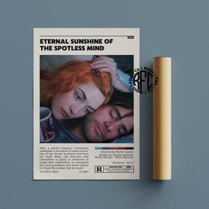 Eternal Sunshine Of The Spotless Mind Retro Vintage Poster | Minimalist Movie Poster | Retro Vintage Art Print | Wall Art | Home Decor