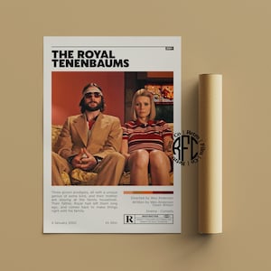 The Royal Tenenbaums Retro Vintage Poster | Minimalist Movie Poster | Retro Vintage Art Print | Wall Art | Home Decor