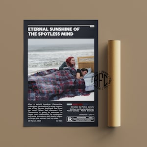 Eternal Sunshine Of The Spotless Mind Retro Vintage Poster | Minimalist Movie Poster | Retro Vintage Art Print | Wall Art | Home Decor