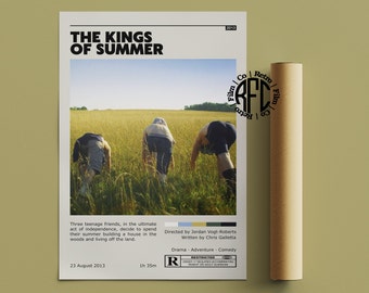 The Kings Of Summer Retro Vintage Poster / Minimalist Movie Poster / Retro Vintage Art Print / Wall Art / Home Decor