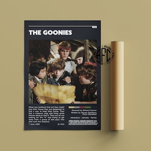The Goonies Retro Vintage Poster | Minimalist Movie Poster | Retro Vintage Art Print | Wall Art | Home Decor
