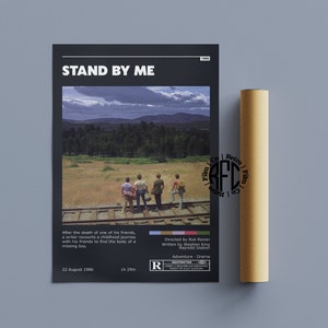Stand By Me Retro Vintage Poster | Minimalist Movie Poster | Retro Vintage Art Print | Wall Art | Home Decor